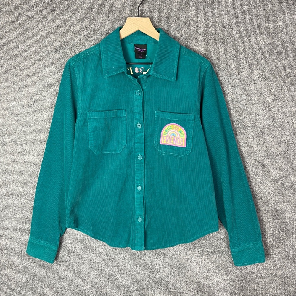 NEW Hello Kitty and Friends‎ Sanrio Corduroy Shirt Embroidered Medium - Picture 2 of 12